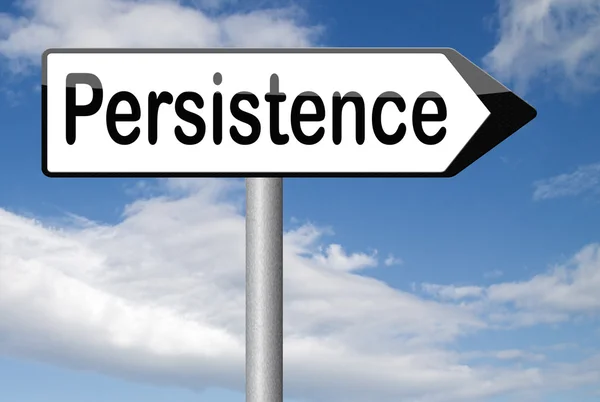 Persistence sign — Stock Photo, Image