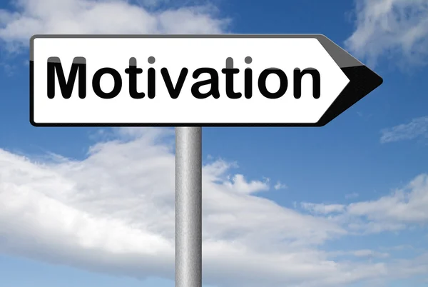 Motivation tecken — Stockfoto