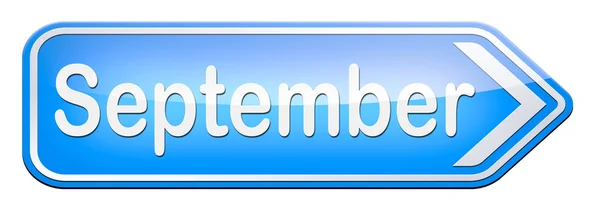 Signo de septiembre — Foto de Stock