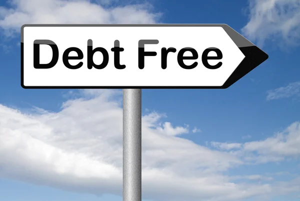 Debt free — Stock Photo, Image