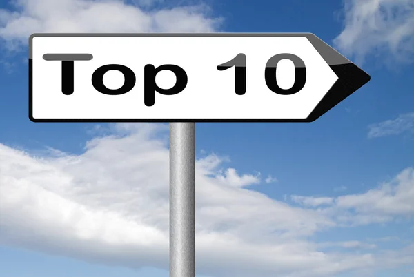 Top 10 grafieken — Stockfoto