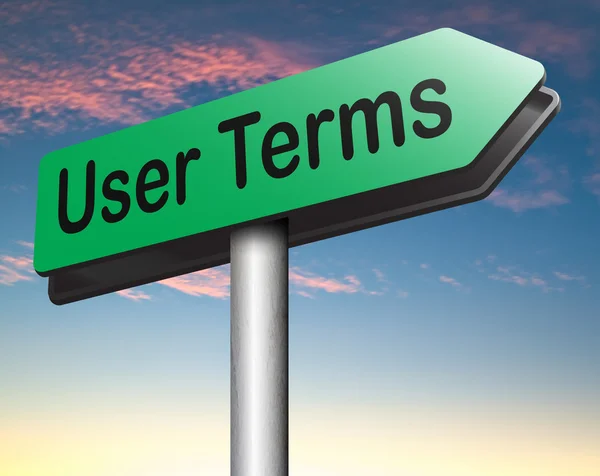 User terms — Stock Photo, Image