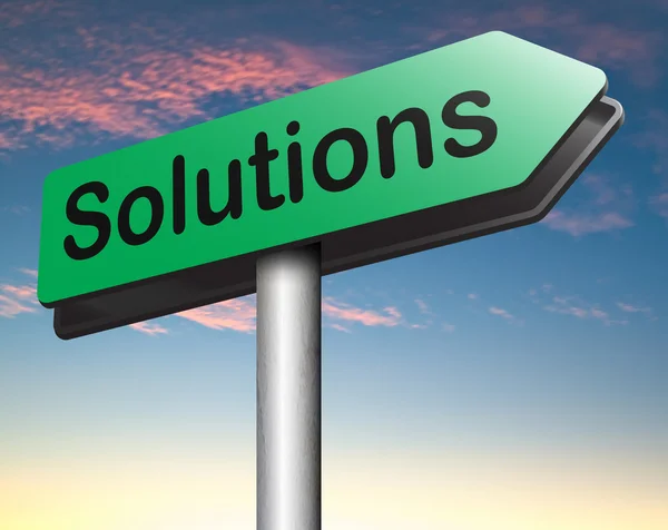 Solutions to solve problems — Stock Photo, Image