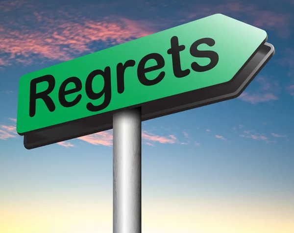 Regret or no regrets — Stock Photo, Image