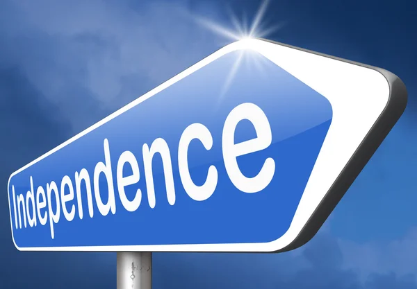 Independence road sign — Stock Photo, Image