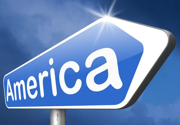 Amerika verkeersbord — Stockfoto