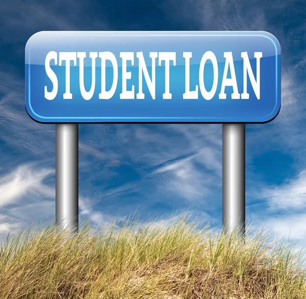 Student lening teken — Stockfoto