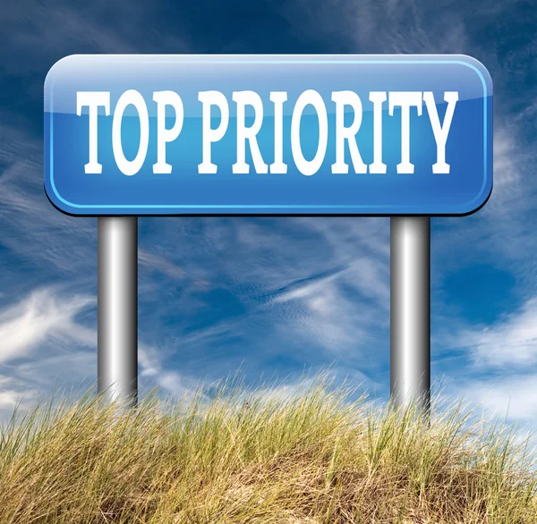 Top priority sign — Stock Photo, Image