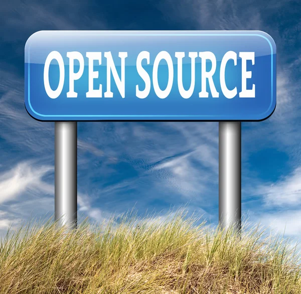 Segno open source — Foto Stock