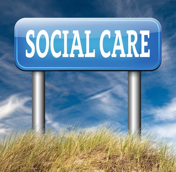 Social care sign — Stock Photo, Image