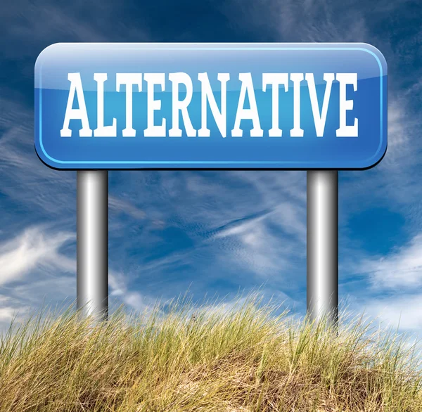 Знак альтернативного плана — стоковое фото
