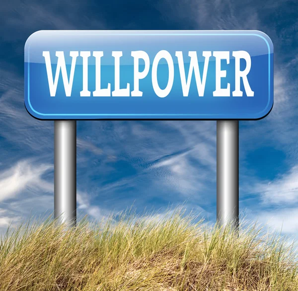 Will power sign — Stock Photo, Image