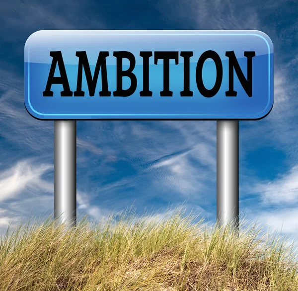 Ambitionen tror stor uppsättning — Stockfoto