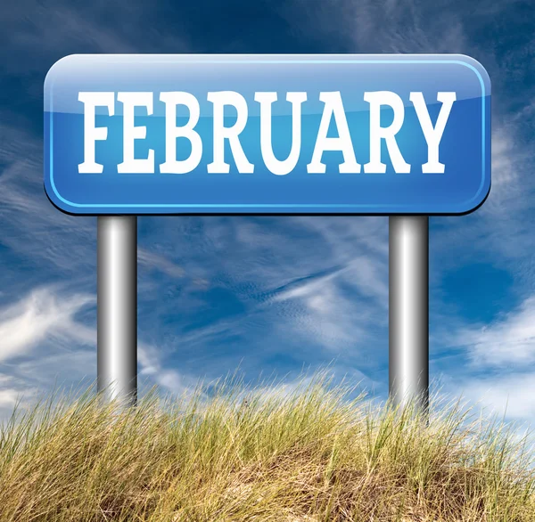 Signo frío febrero —  Fotos de Stock