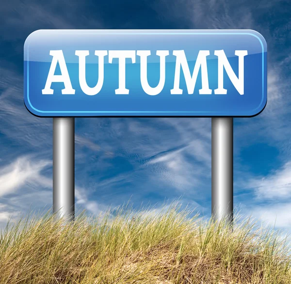 Next autumn sign — Stock Photo, Image