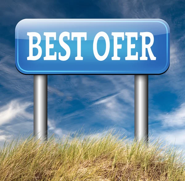 Best offer sign — Stock Photo, Image