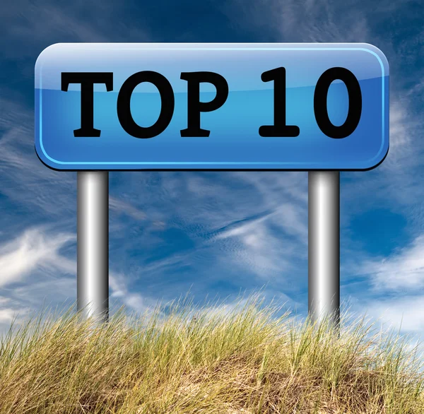 Top 10 charts — Stock Photo, Image