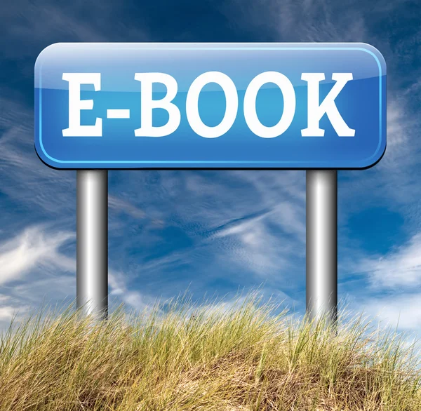 Descarga de libros electrónicos signo en línea — Foto de Stock
