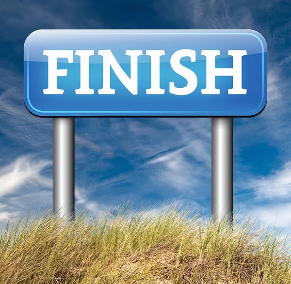 Finish line sign — Stock Photo, Image