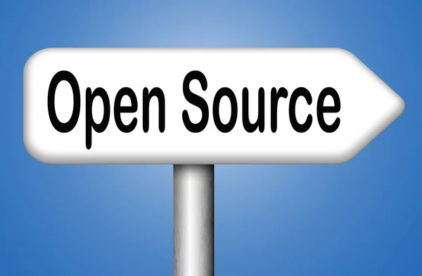 Segno open source — Foto Stock