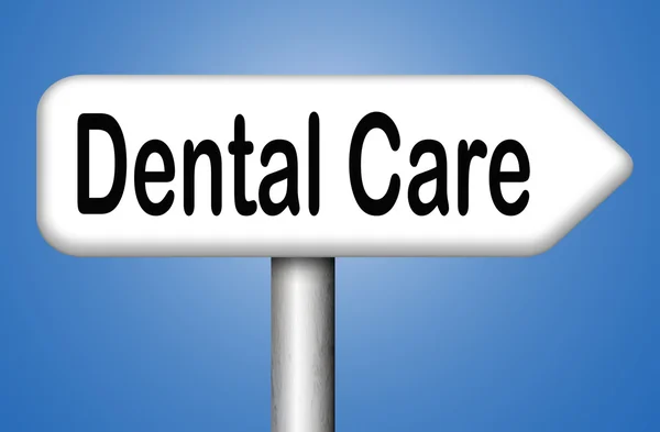 Знак стоматологической помощи — стоковое фото