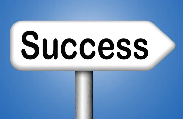 Road to success sign — Stock Photo, Image