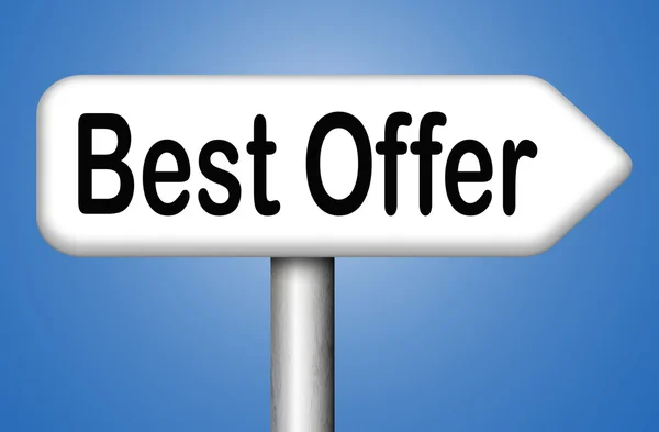 Best offer sign — Stock Photo, Image
