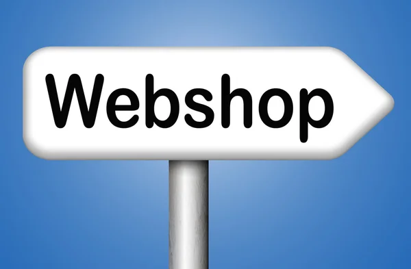 Webshop online einkaufen — Stockfoto
