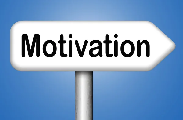 Trabajo o trabajo Signo de motivación — Foto de Stock