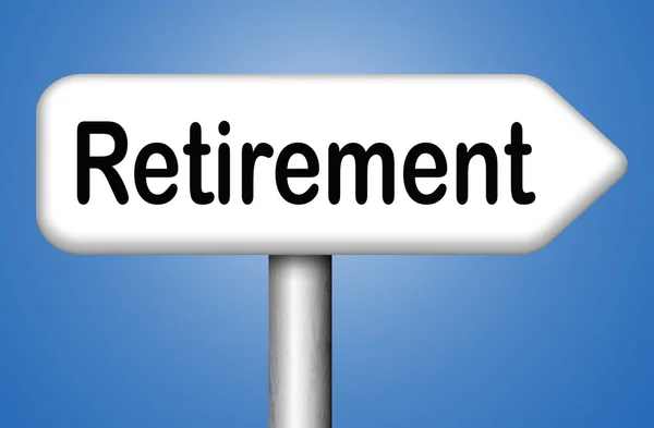 Segno di pensionamento — Foto Stock