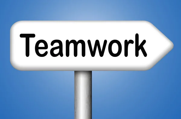 Teamwork coorporation sign — Stock Photo, Image