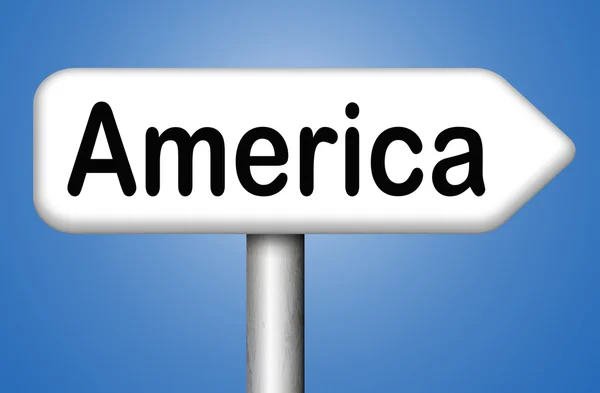 America road sign — Stock Photo, Image