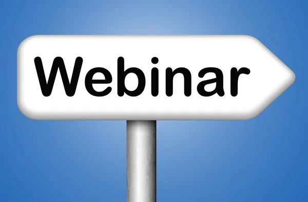 Webinar Conferenza online — Foto Stock