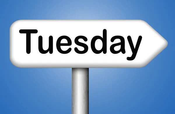 Tuesday week next — Stock Photo, Image