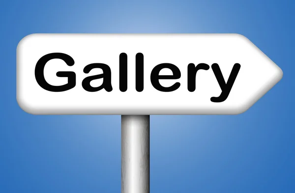 Picture gallery sign — Stock Photo, Image