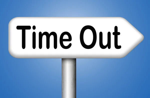 Time out sign — Stock Photo, Image