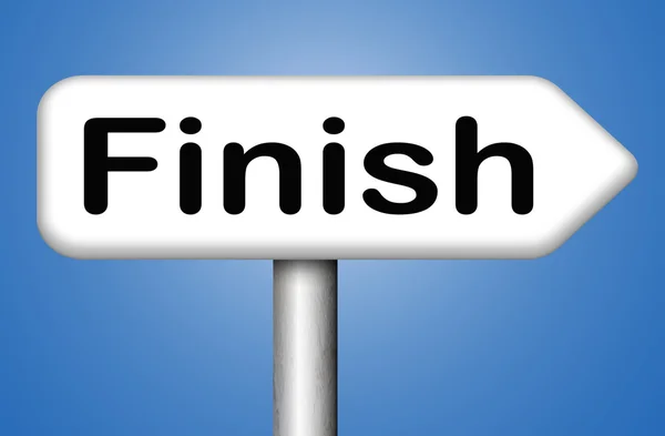 Finish line sign — Stock Photo, Image