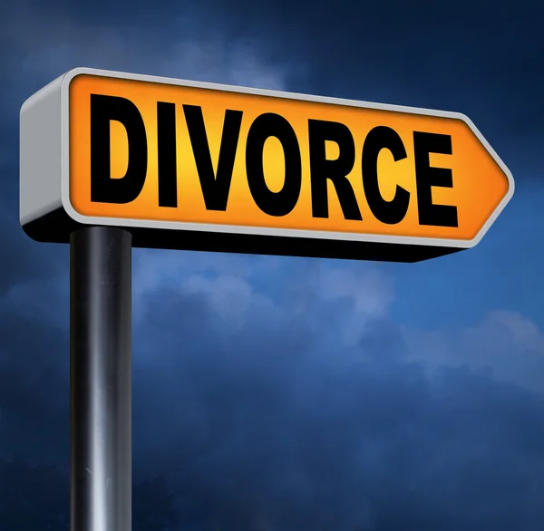 Divorce papers sign — Stock Photo, Image