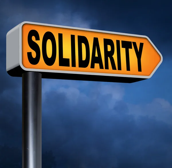 Solidarity social security sign — Stock Photo, Image