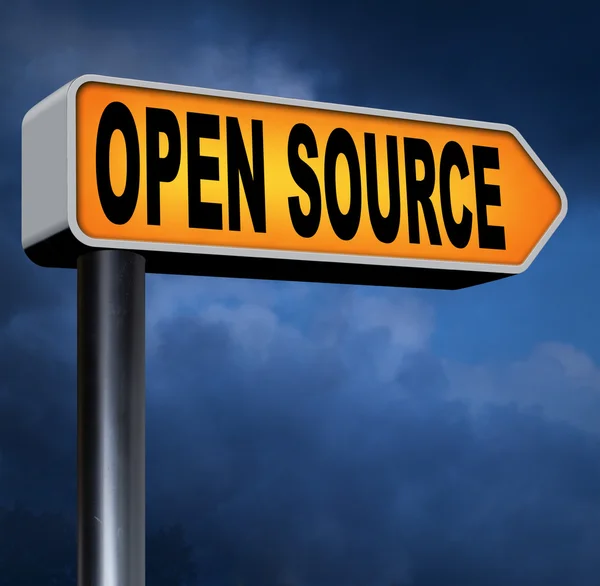 Segno open source — Foto Stock