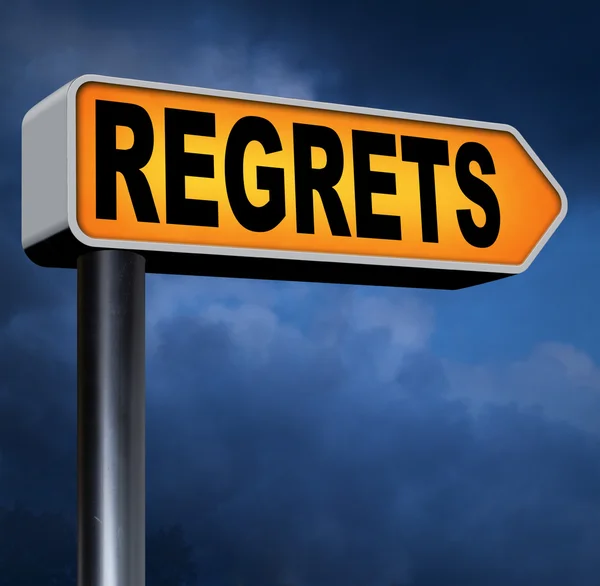 Regrette ou pas de regrets — Photo