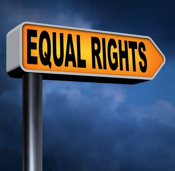 Equal rights sign — Stock Photo, Image