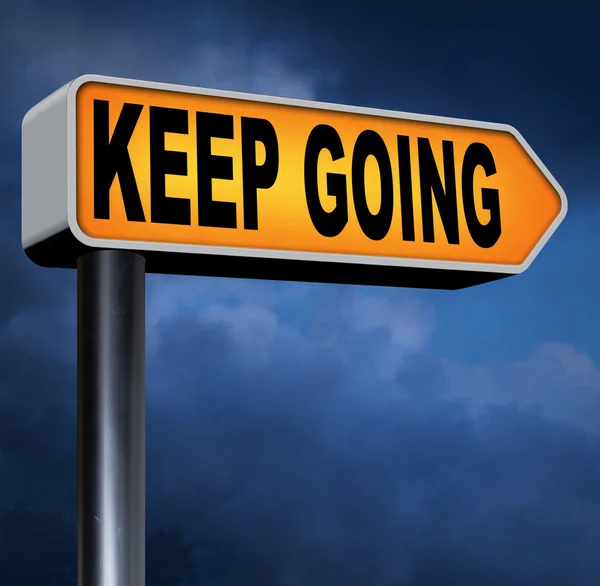 Keep going sign — Stock Photo, Image