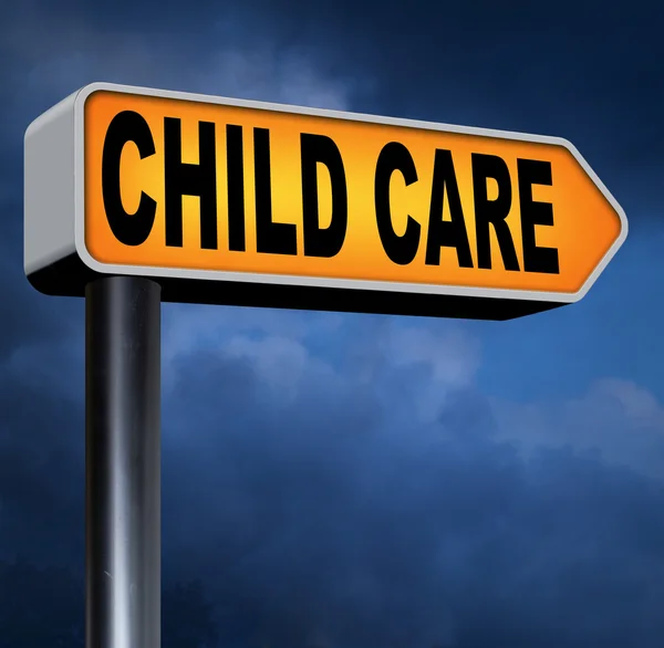 Segno di assistenza all'infanzia — Foto Stock