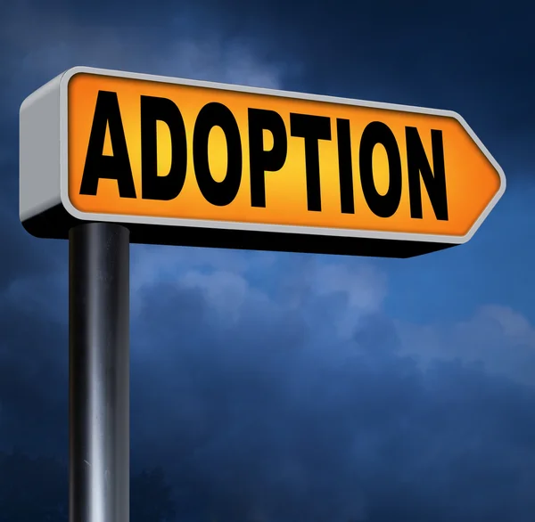 Adoption child sign — Stock Photo, Image