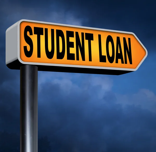 Student loan znak — Zdjęcie stockowe