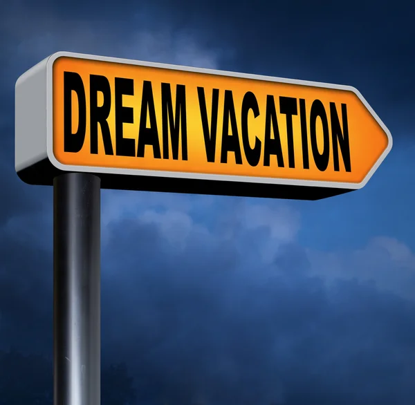 Dream vacation jele — Stock Fotó