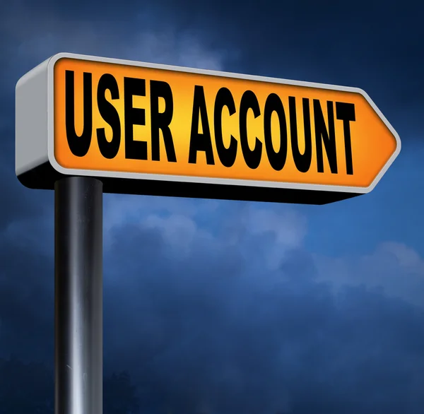 Your user account — Stock Photo, Image