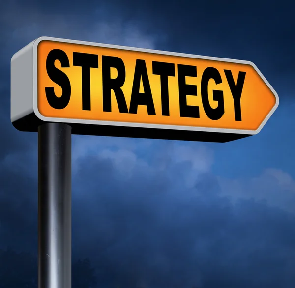 Strategie teken — Stockfoto