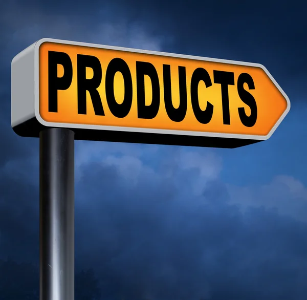 Produkty na sprzedaż — Zdjęcie stockowe
